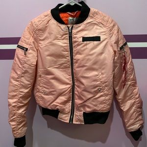 Pink South Pole bomber jacket